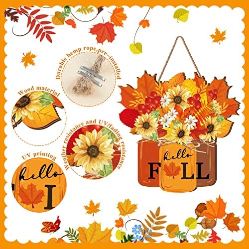 Newcotte Fall Door Decor Welcome Sign