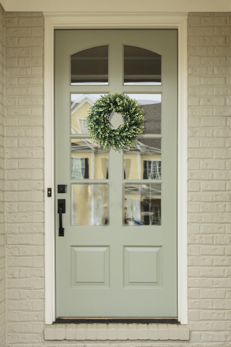 20 Inch Artificial Eucalyptus Wreath for Front Door