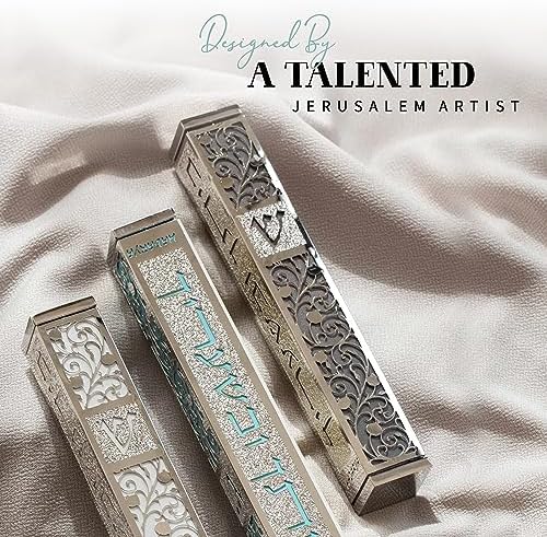SURI Mezuzah Door Ornament - Modern Jerusalem Design