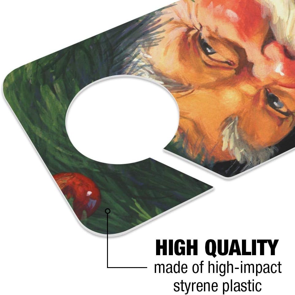 Christmas Santa Wreath Door Knob Hanger Sign