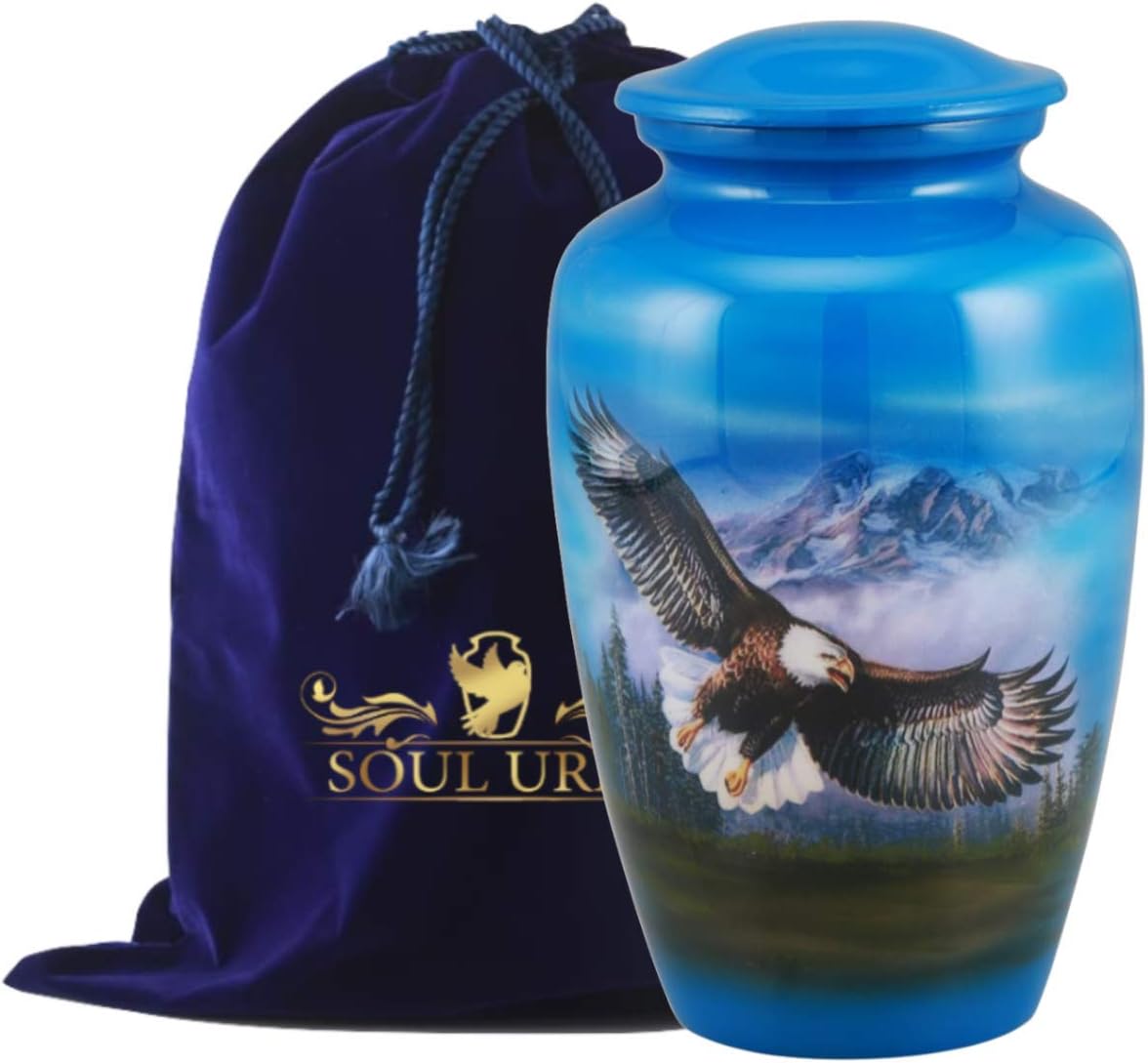 SOULURNS - Flying Eagle Cremation Urn for Human Ashes