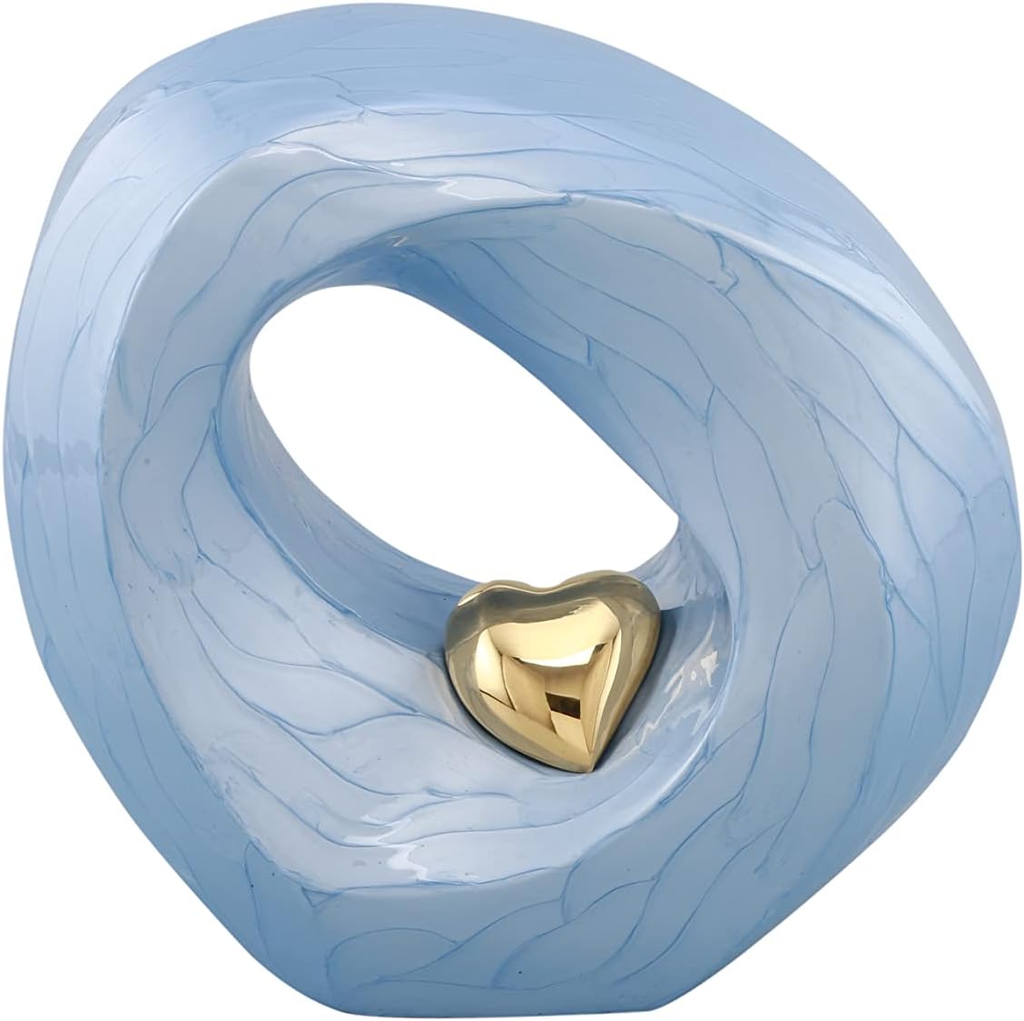 Passage of Heaven Adult Cremation Urn - Sky Blue Gold