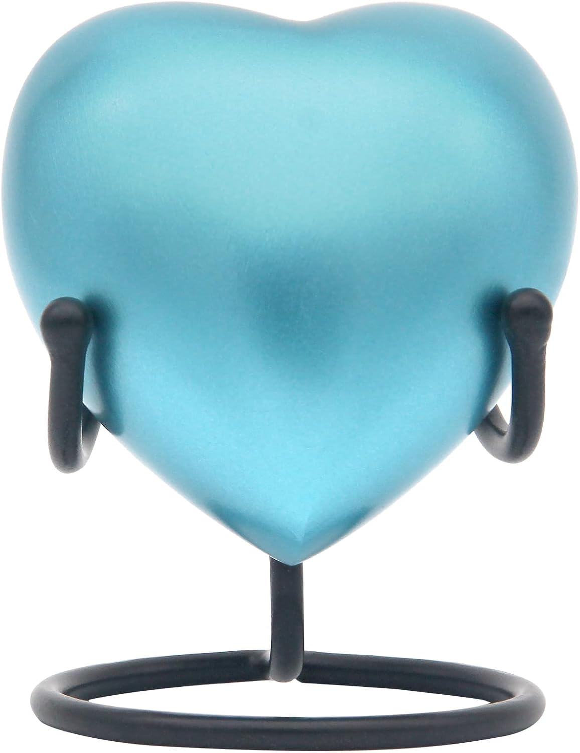 Heart Urn for Human Ashes Small Heart-Shaped Keepsake with Stand