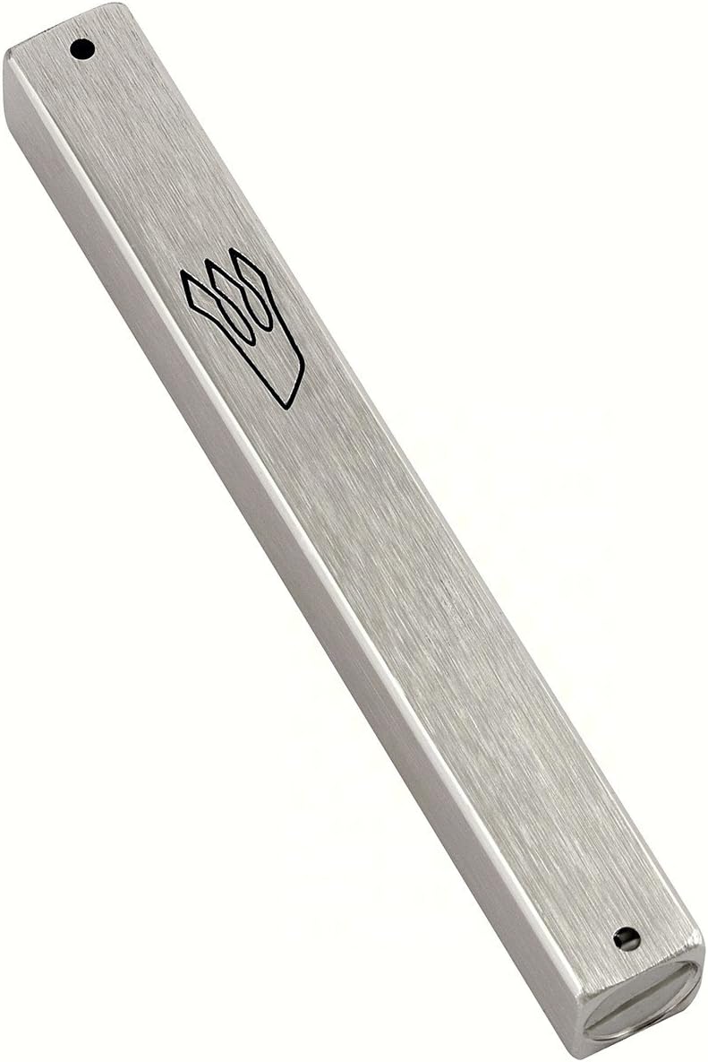Peer Hastam Silver Aluminum Weather-Proof Mezuzah Case 36 Inches