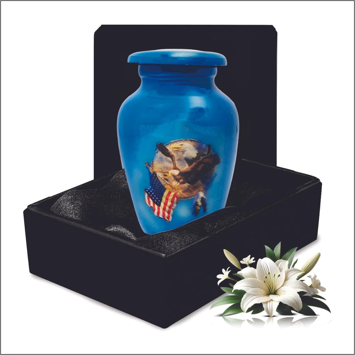 Handcrafted Memorial Urn with Secure Lid
