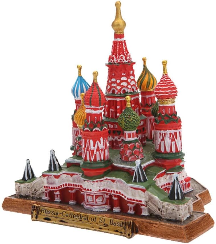 Russia St Basils Cathedral Resin Statue Collectible Home Decor