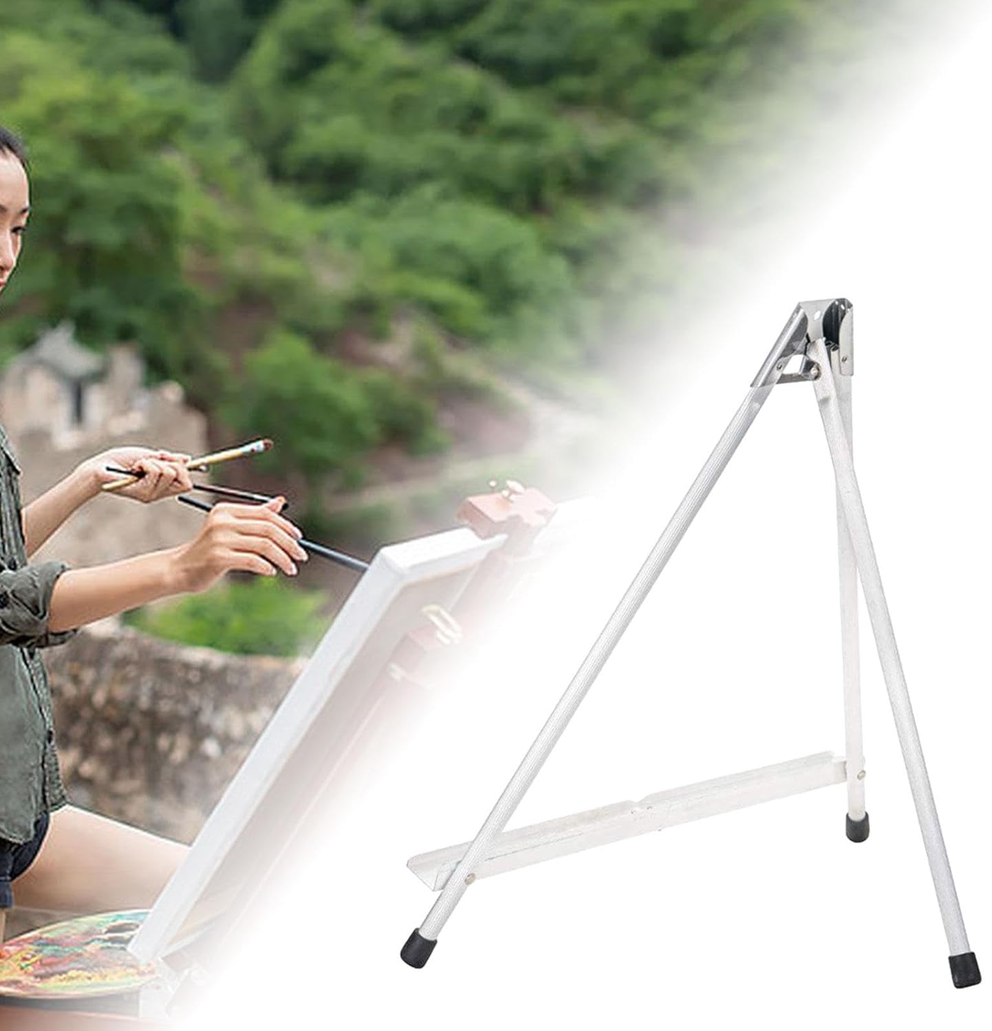 Aluminum Tabletop Display Easel 177 Inch High Art Show Stand
