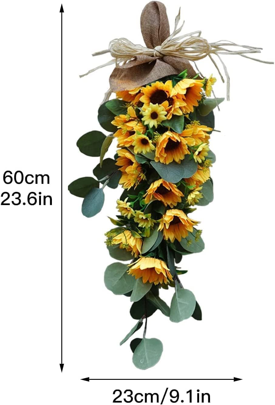 Spring Sunflower Wreath for Front Door Decor