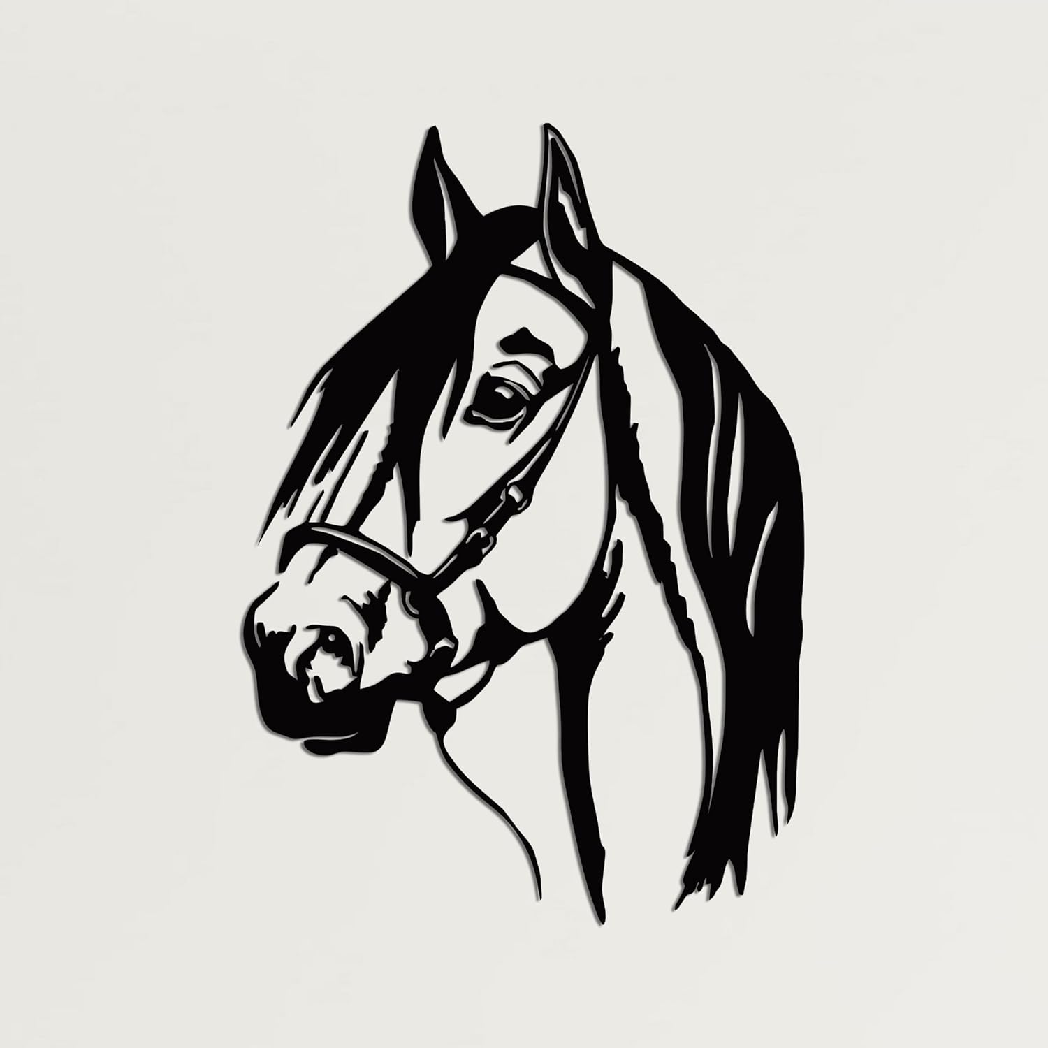 DEKADRON Horse Head 3D Wall Sculpture 13x18 Inch