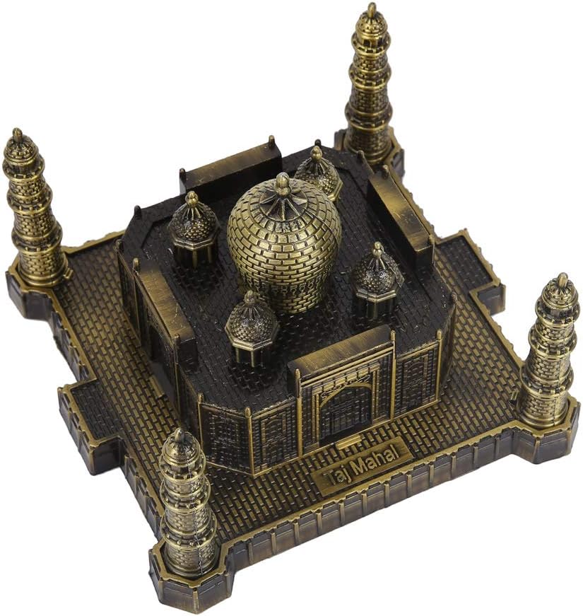 Fydun Metal Taj Mahal Statue Figurine Home Decor Ornament