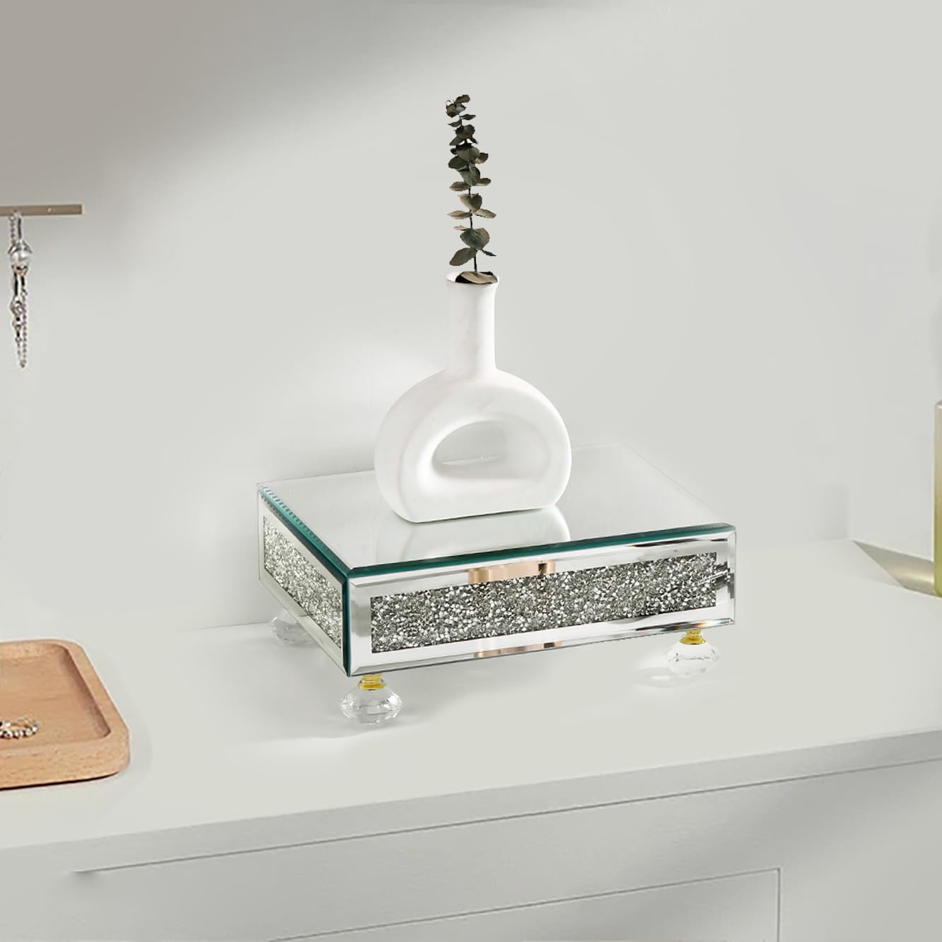TACIDON Modern Mirrored Riser for Display