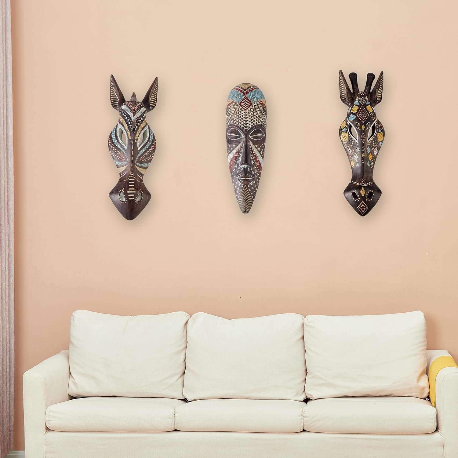 OTARTU African Animal Giraffe Wall Sculpture