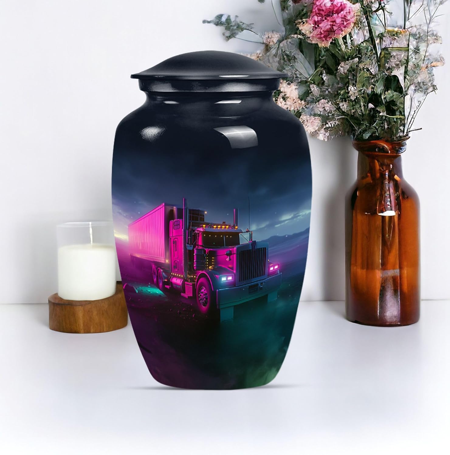 Elegant 10inch Truck Cremation Urn for Ashes