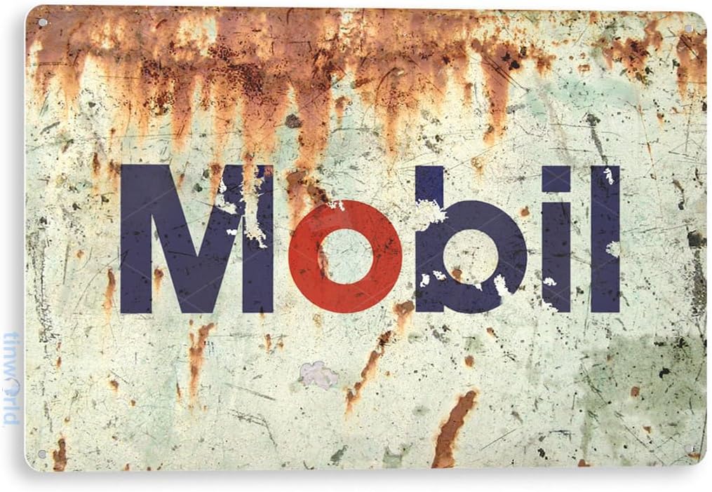 Tinworld Retro Mobil Oil Garage Sign