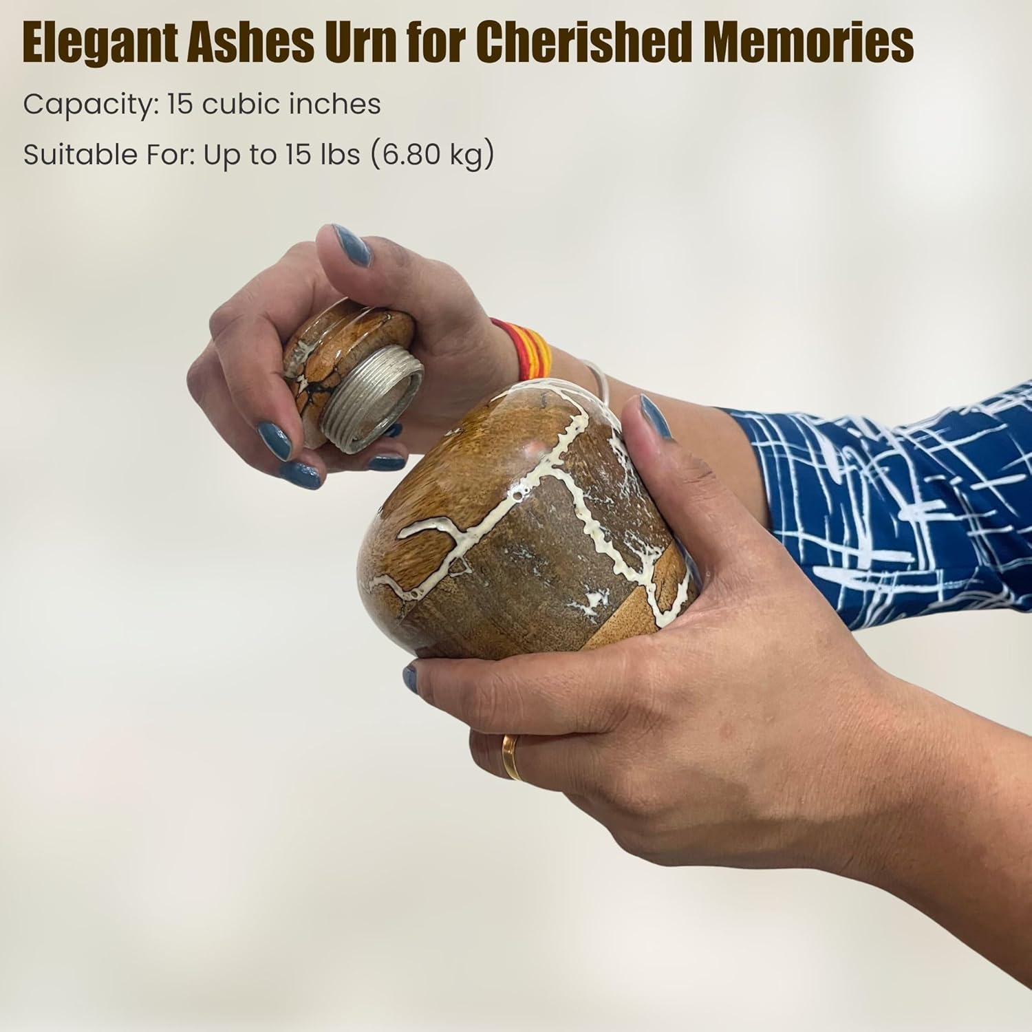 Handcrafted Wooden Urns for Ashes - Small Cremation Urns with Natural Finish