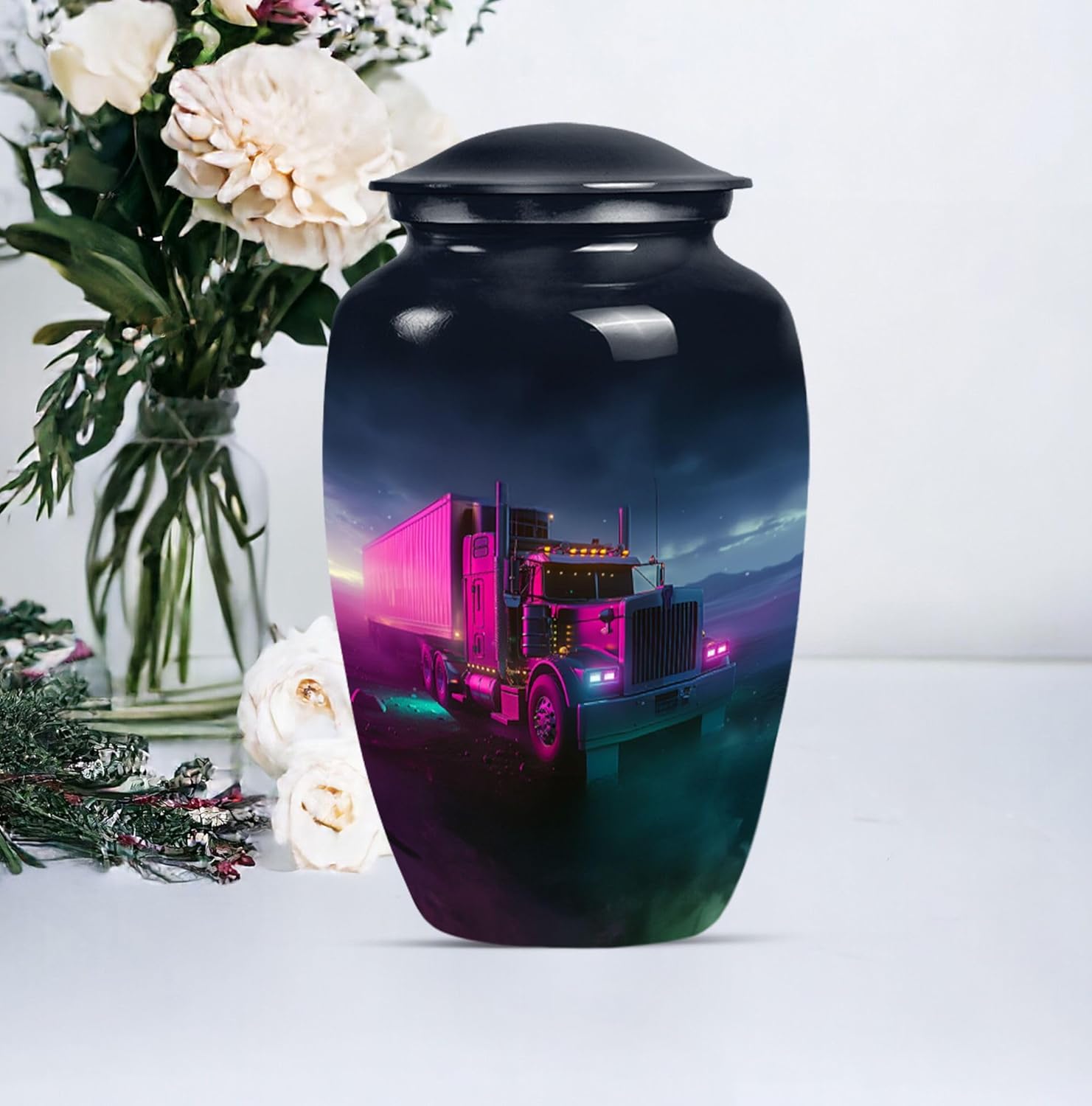 Elegant 10inch Truck Cremation Urn for Ashes
