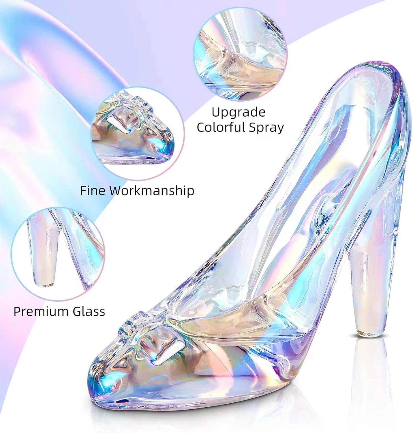 Cinderella Crystal High Heels Shoes Decor