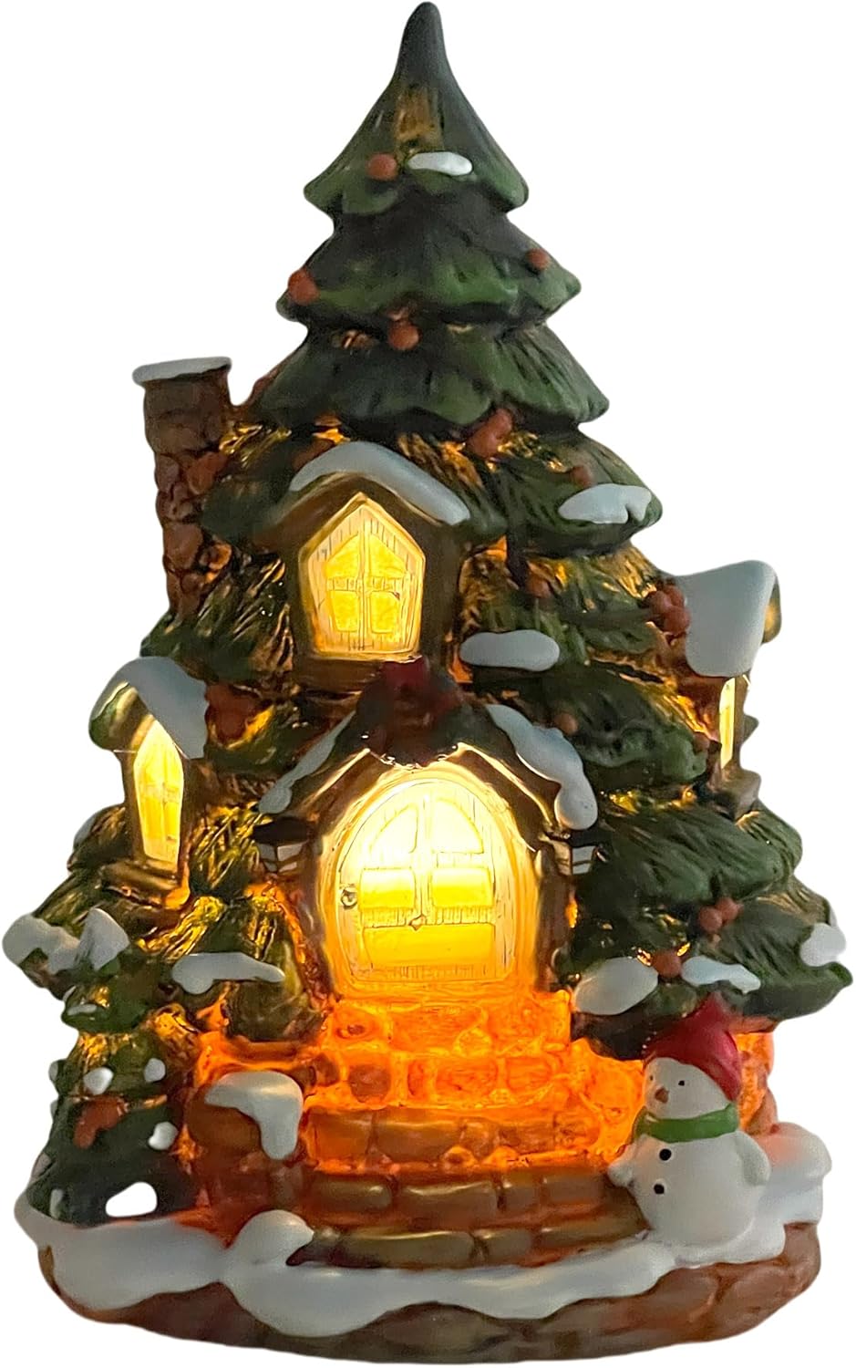 YAVENDLE Christmas Village House with Warm Lights
