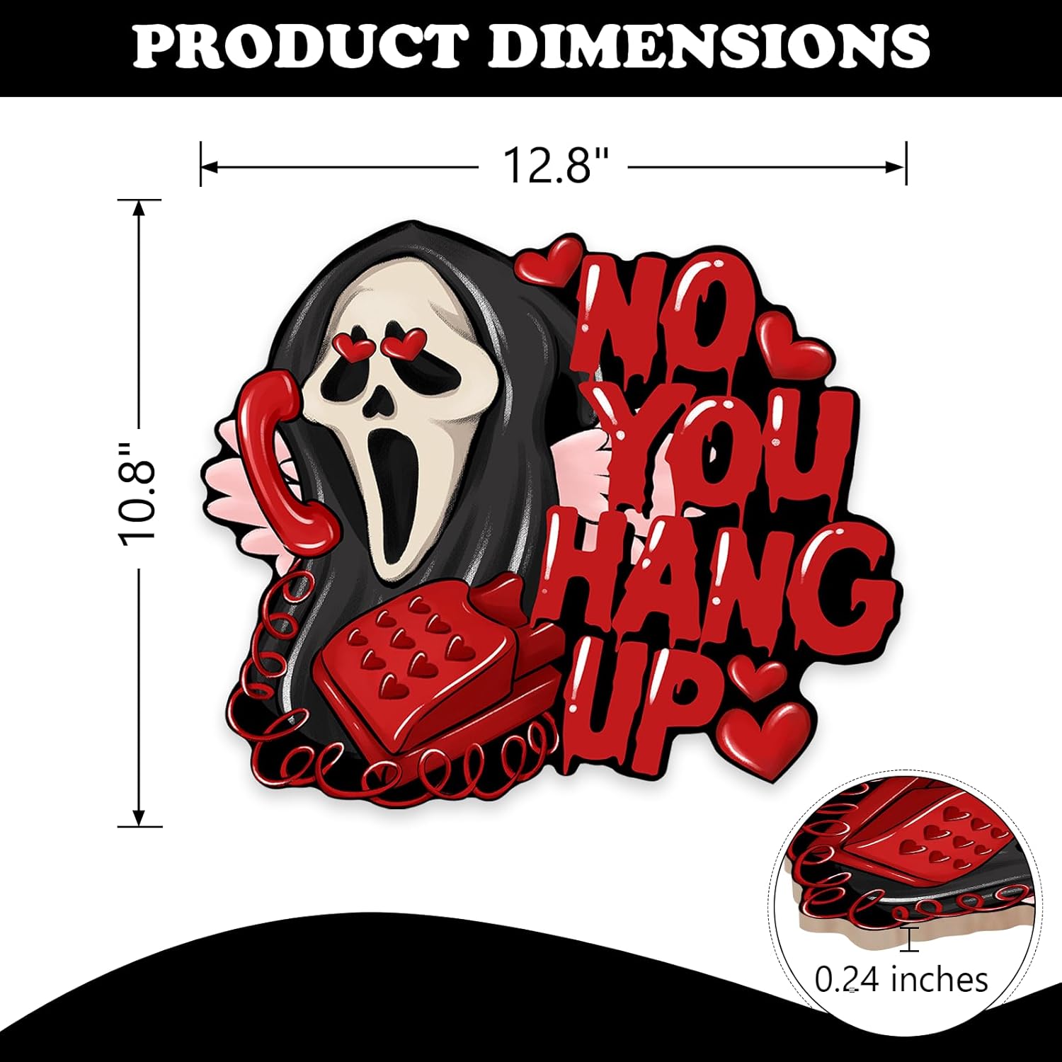 Bolisom Halloween Horror Grim Reaper Door Sign