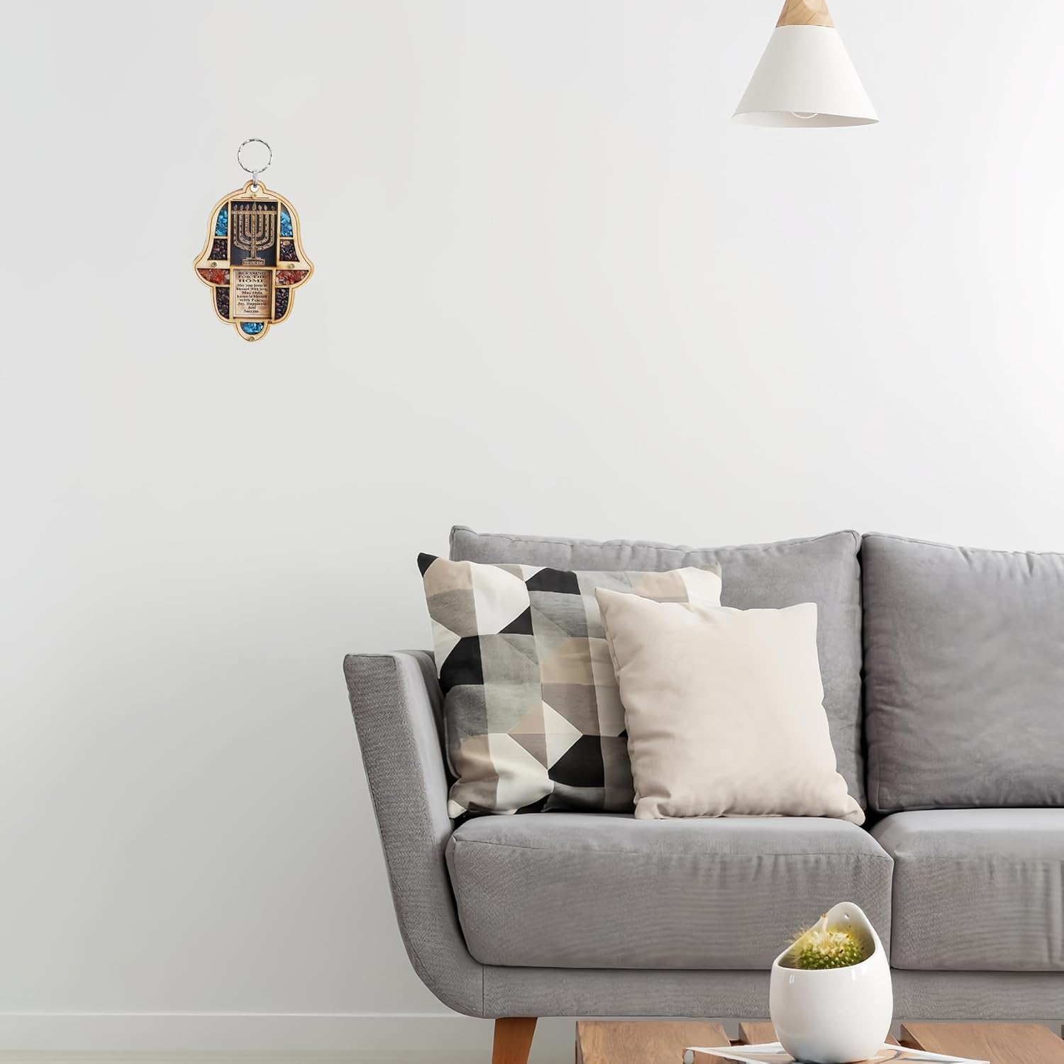 My Daily Styles Jewish Hamsa Menorah Wall Decor