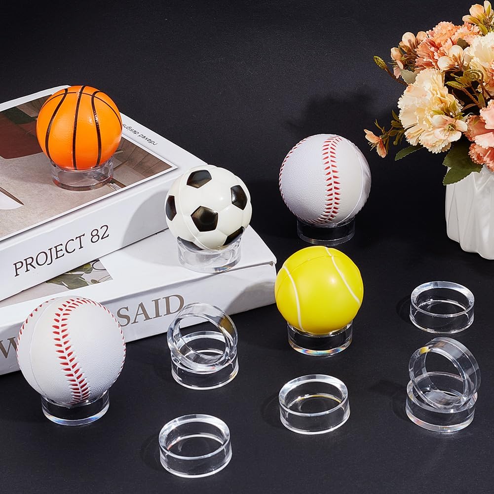 GORGECRAFT 12Pcs Clear Acrylic Risers Display Stands