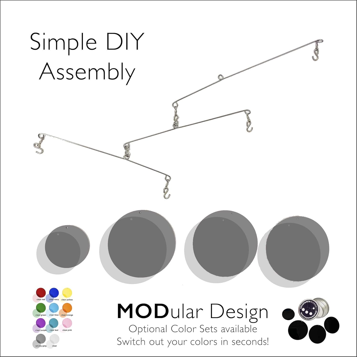 Atomic Mobiles Alluring Clear Smoky Gray Mobiles