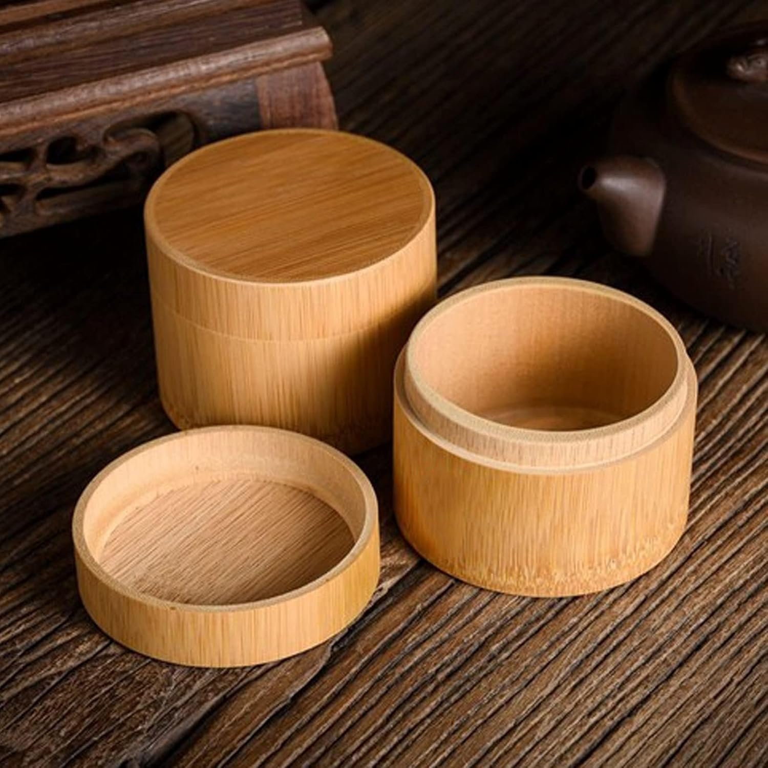 Small Bamboo Cremation Urn for Ashes Keepsake Tube