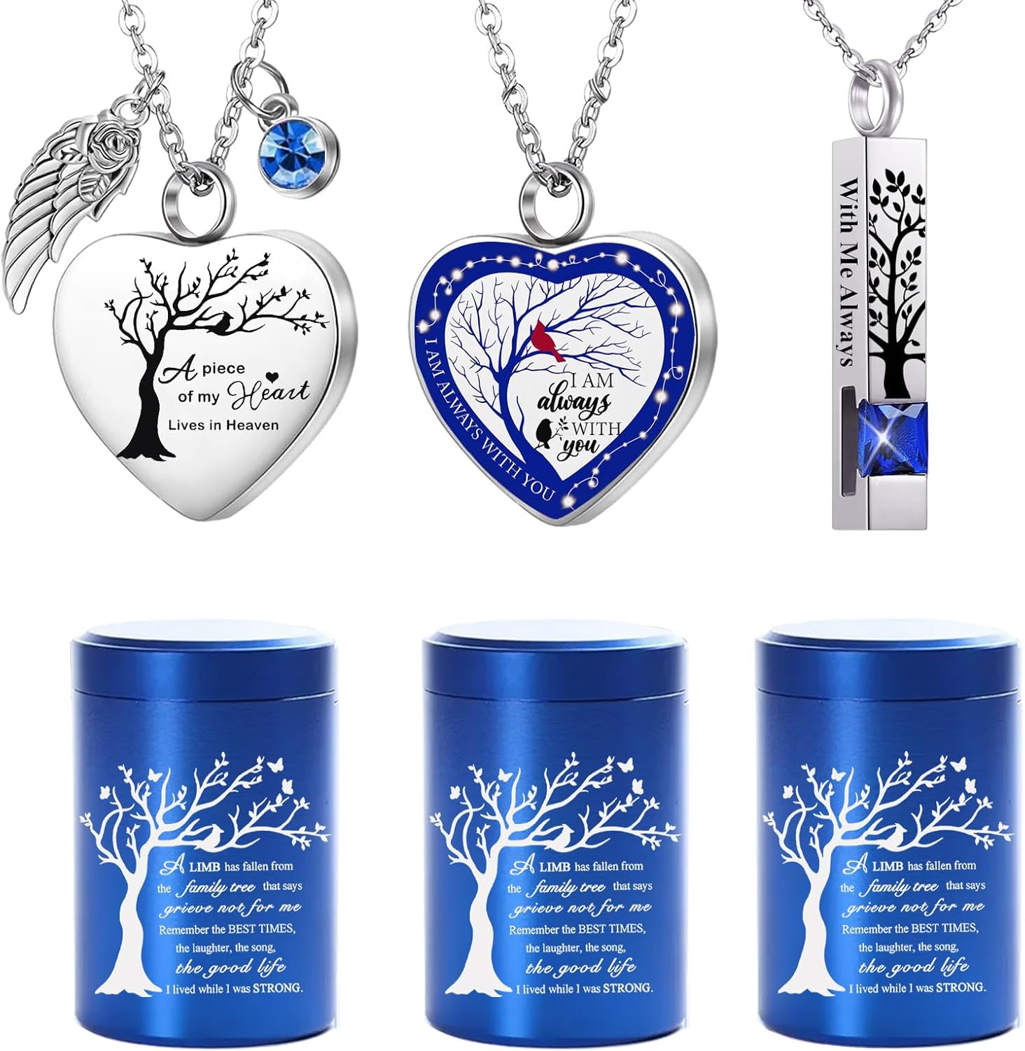 RIPFEVURN Mini Urns for Human Ashes Keepsake Set of 6