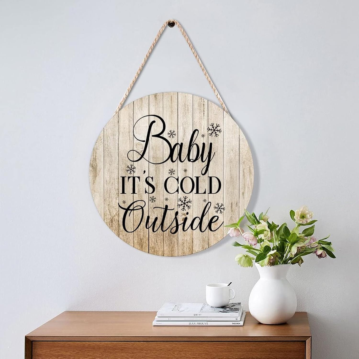 Farmhouse Front Door Hanger Funny Wood Sign 12x12
