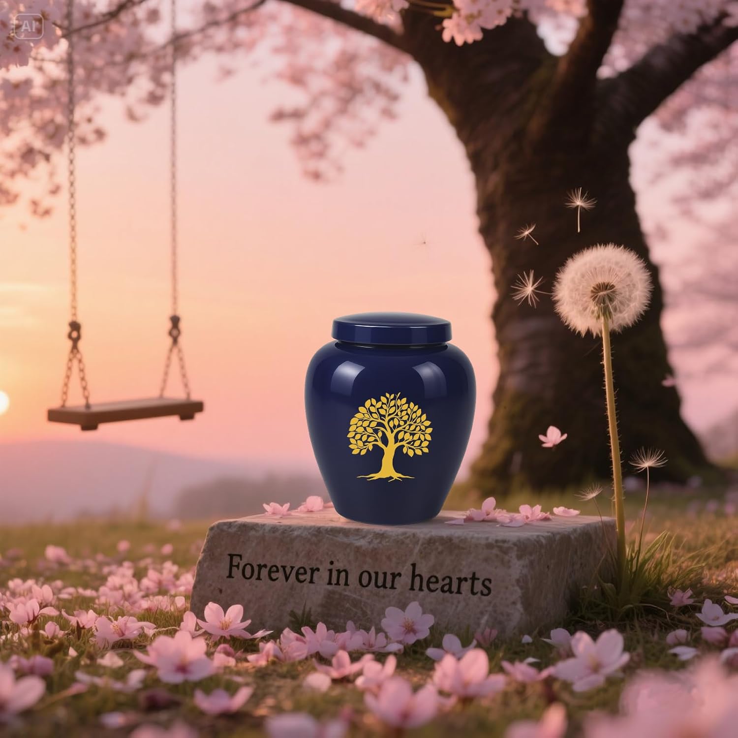 Keepsake Urns for Human Ashes Ceramic Tree of Life Design