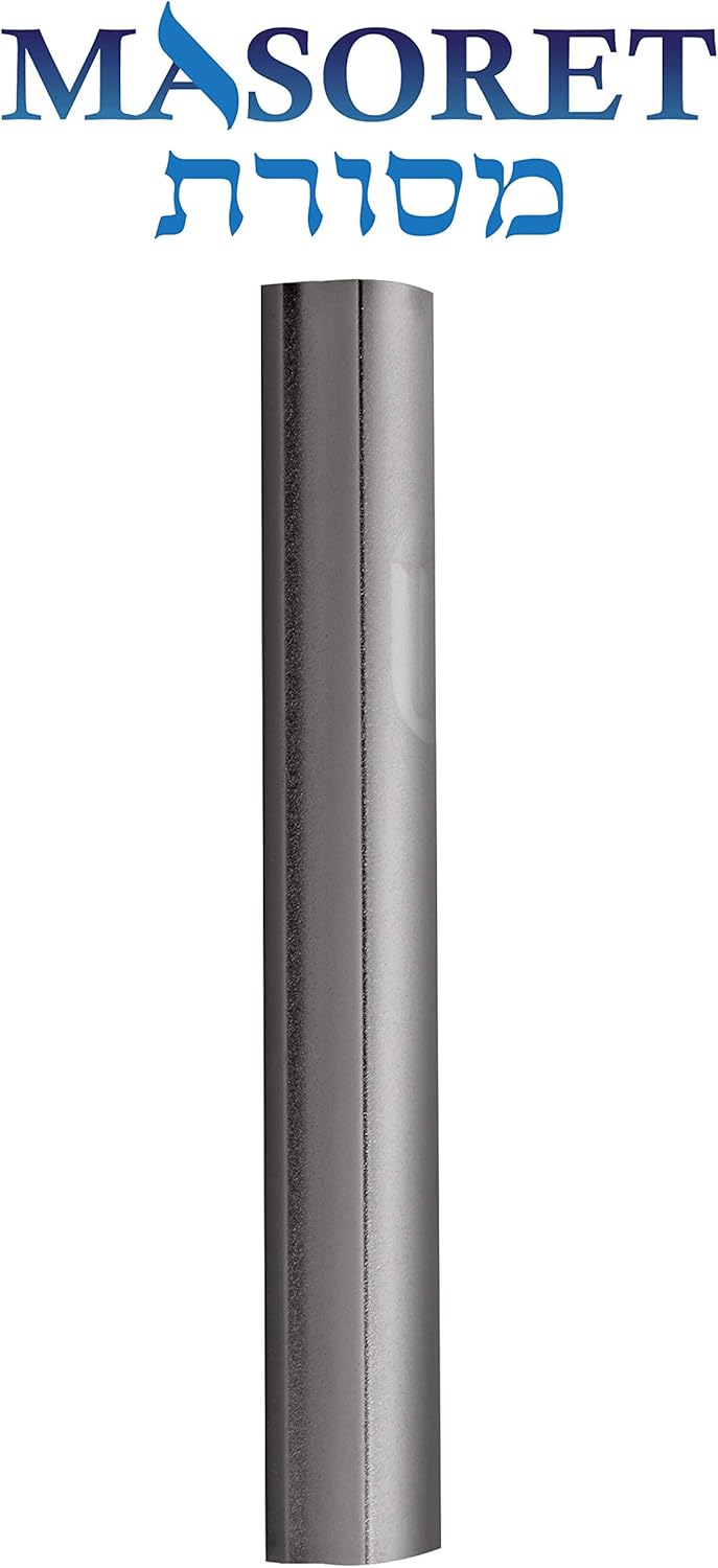 MASORET 3-Piece Aluminum Mezuzah Scroll Holder Case