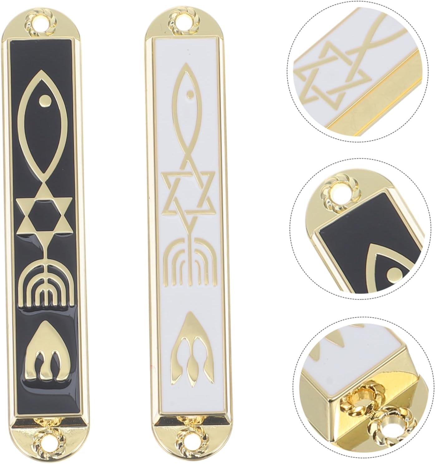 Ciieeo 2pc Door Mezuzah Case Decor