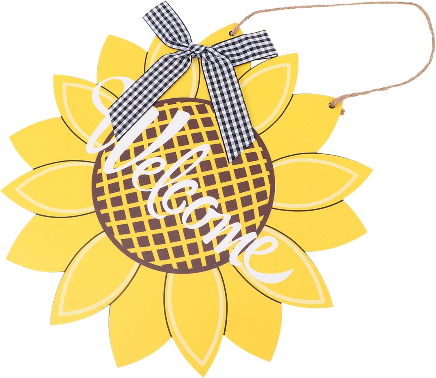 Sunflower Door Welcome Sign Decorative Wall Hanging