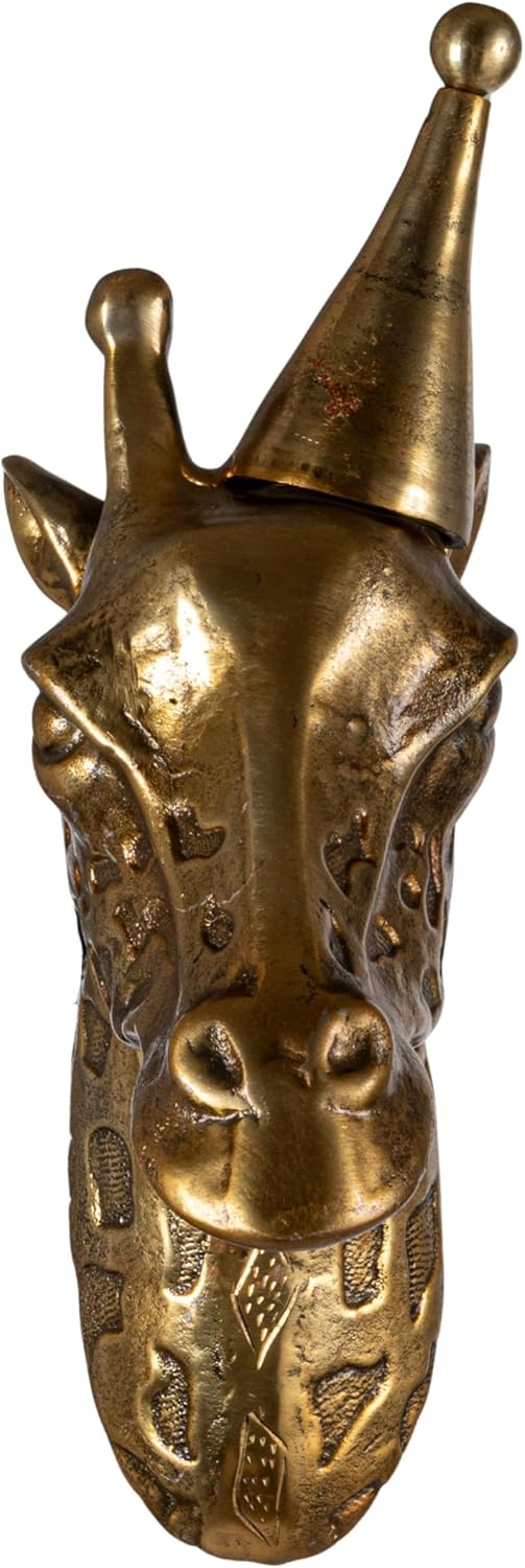 Creative Co Op Cast Aluminum Giraffe Wall Sculpture