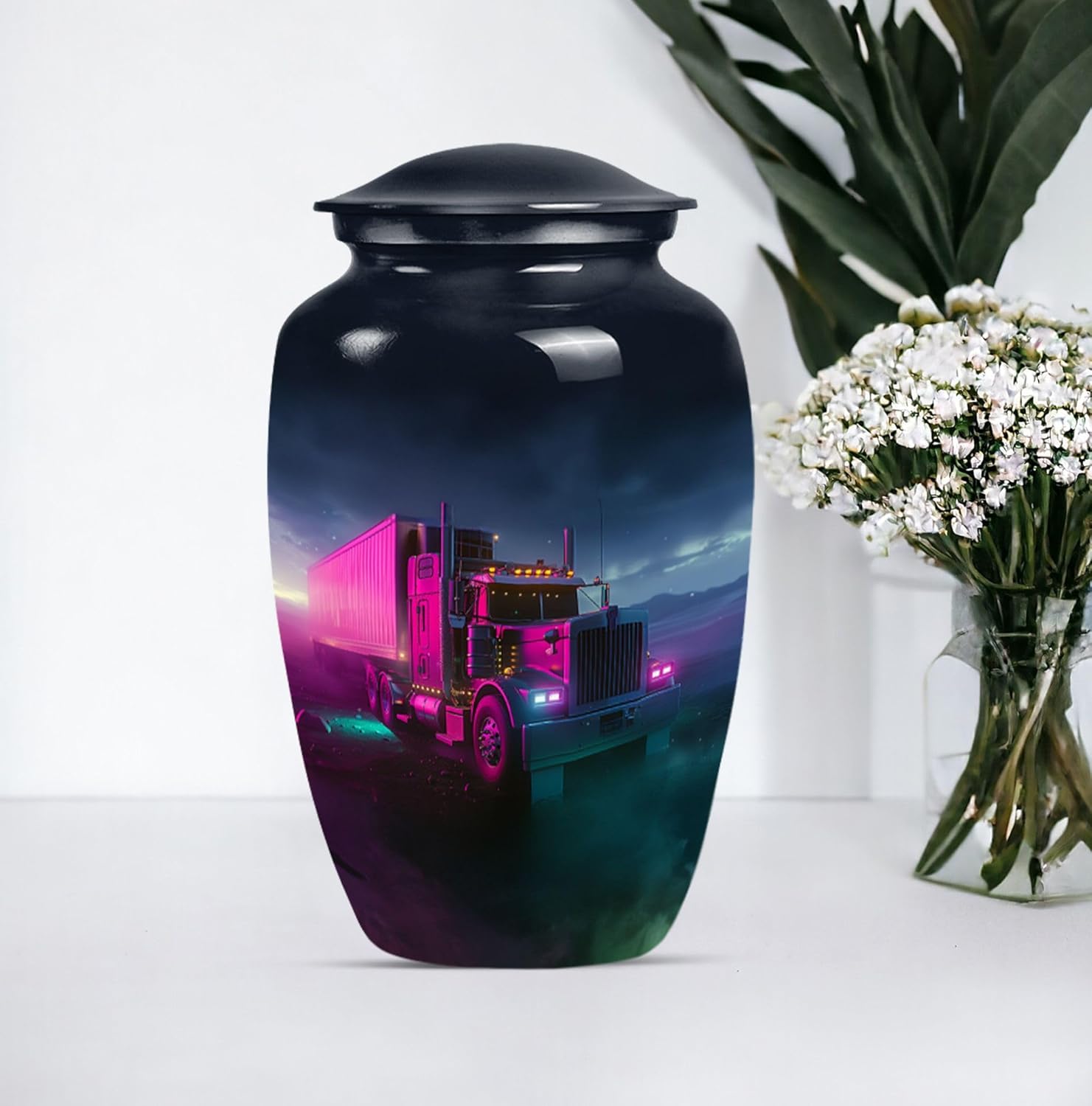 Elegant 10inch Truck Cremation Urn for Ashes