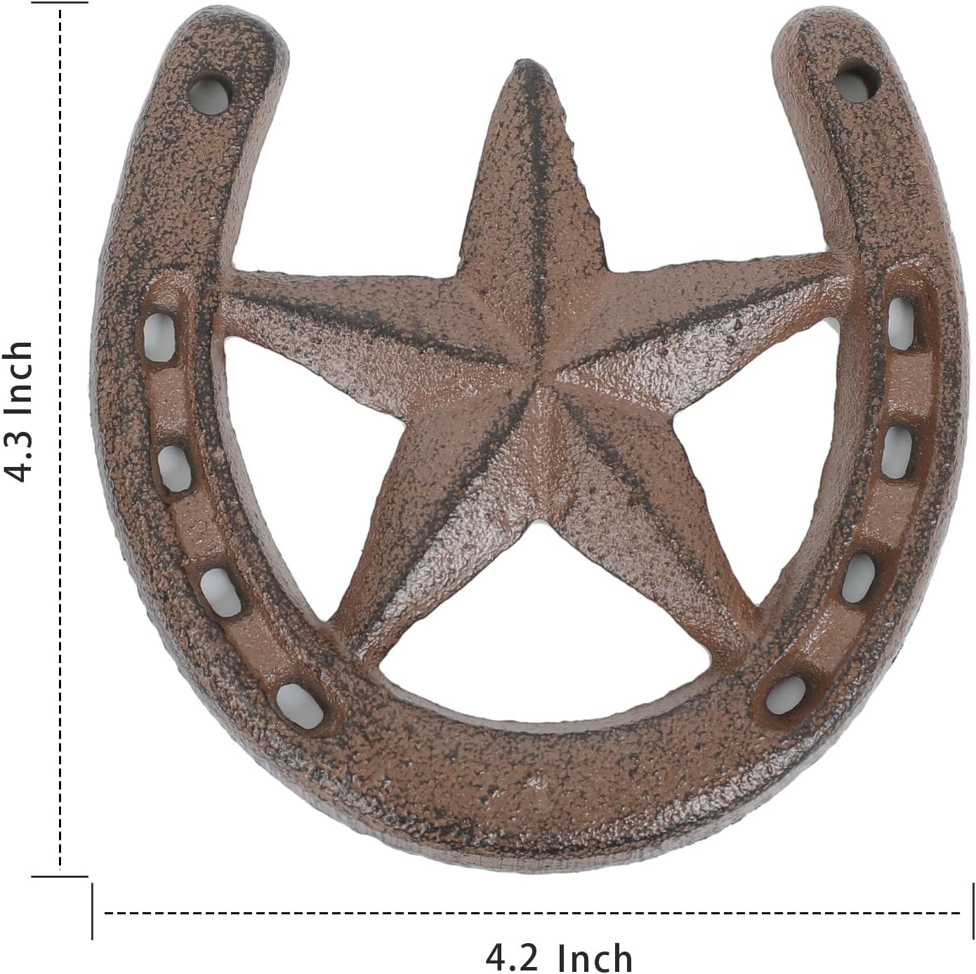 Parceria Cast Iron Horseshoe Star Wall Decor
