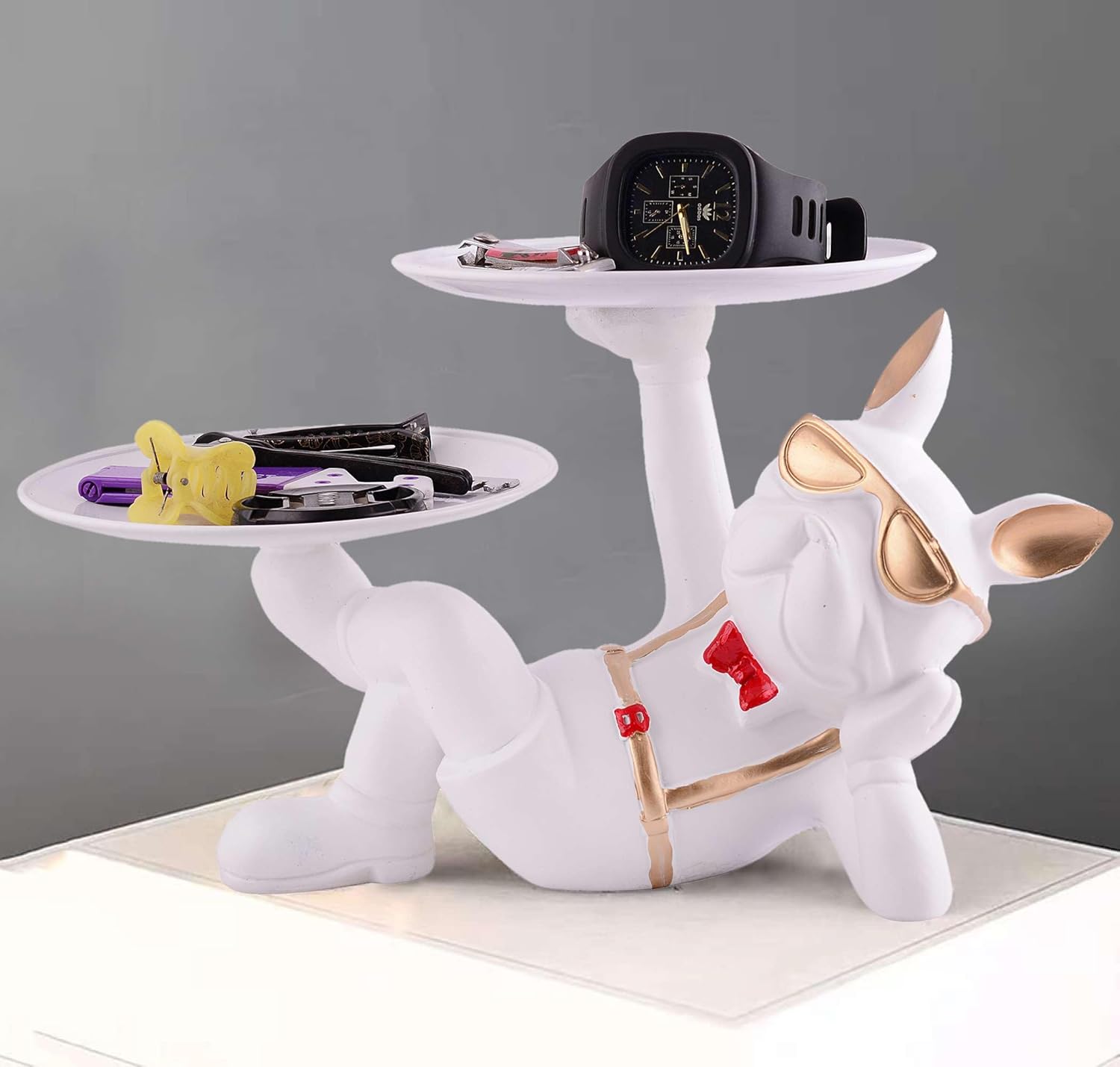 Cute Resin Dog Statue Decor for Home Office