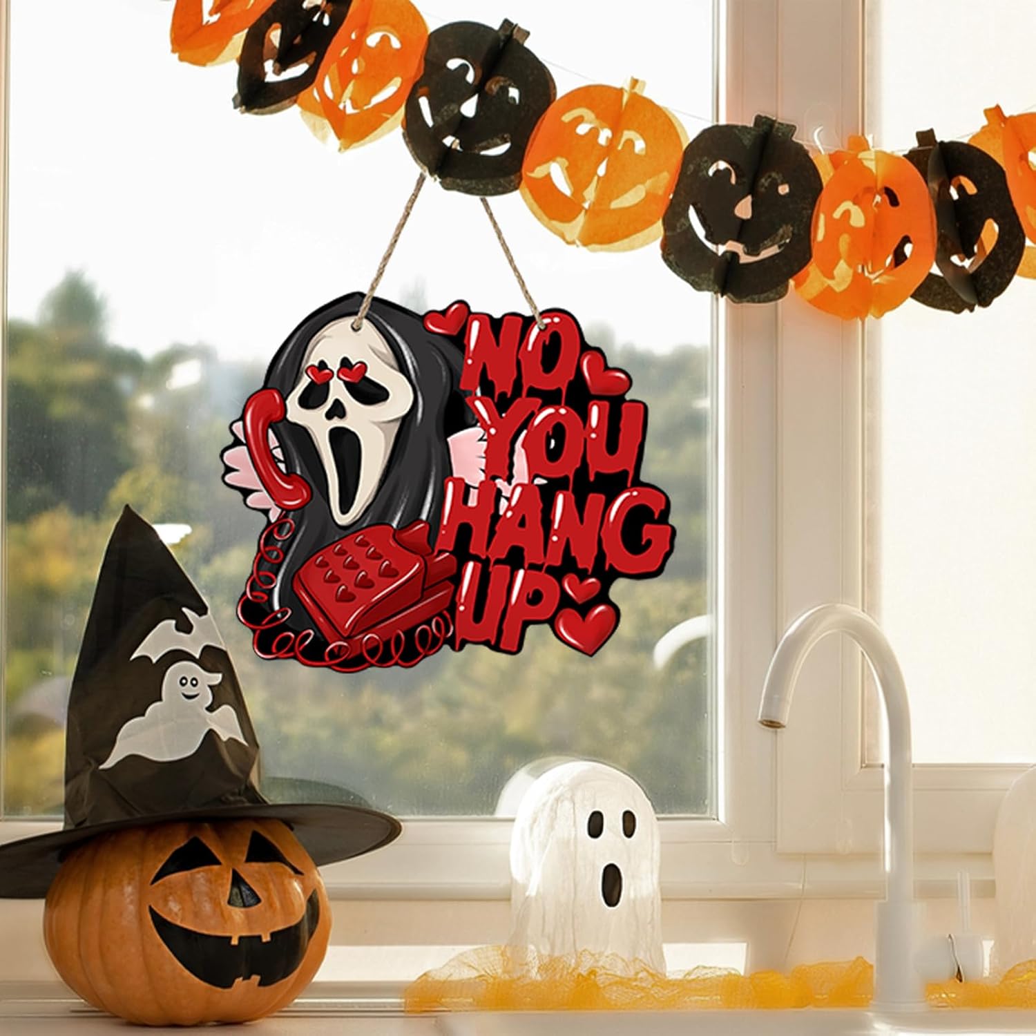 Bolisom Halloween Horror Grim Reaper Door Sign