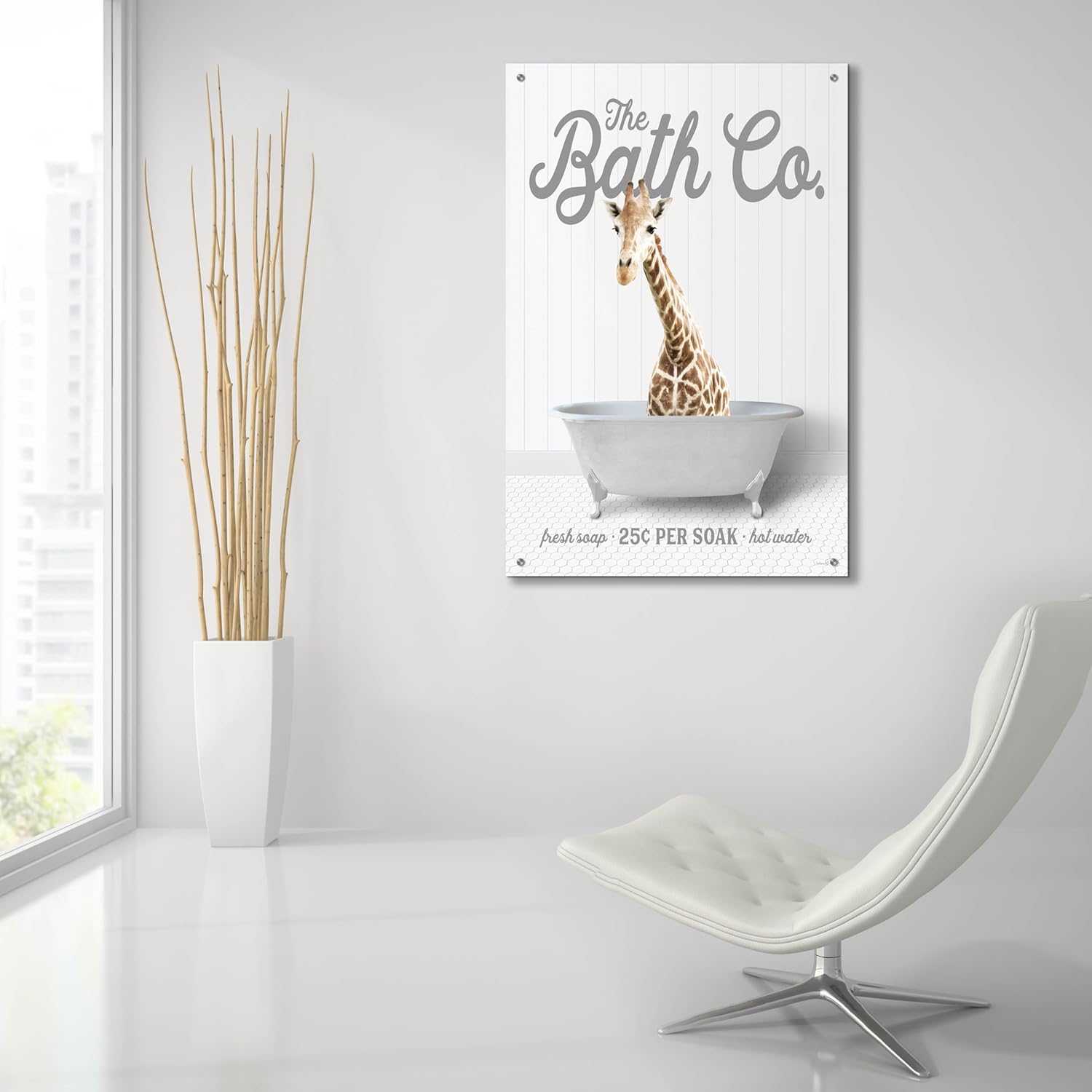 Epic Art Giraffe Wall Art 24x36 Inches