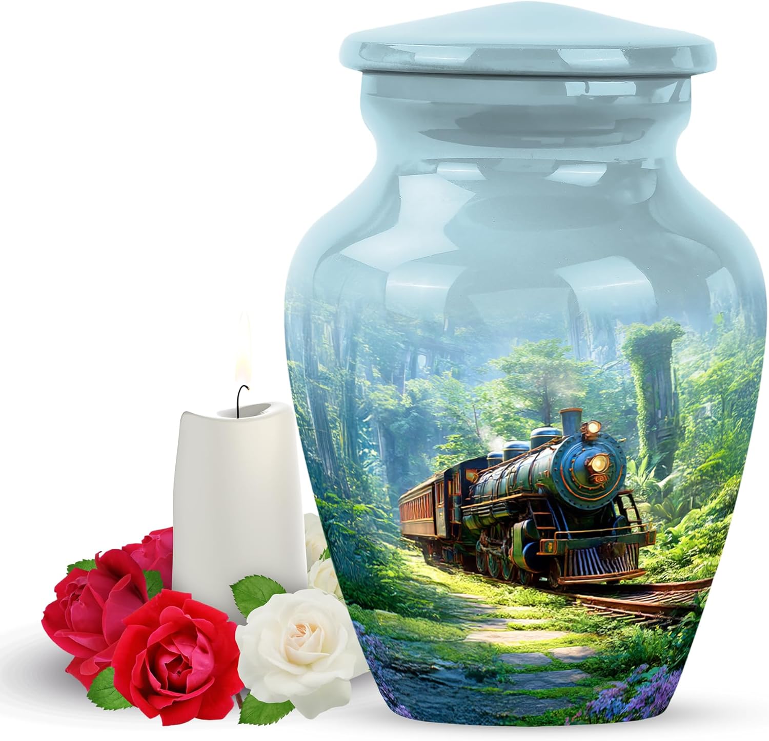 Yatskia Mini Train Memorial Urn for Adult Ashes