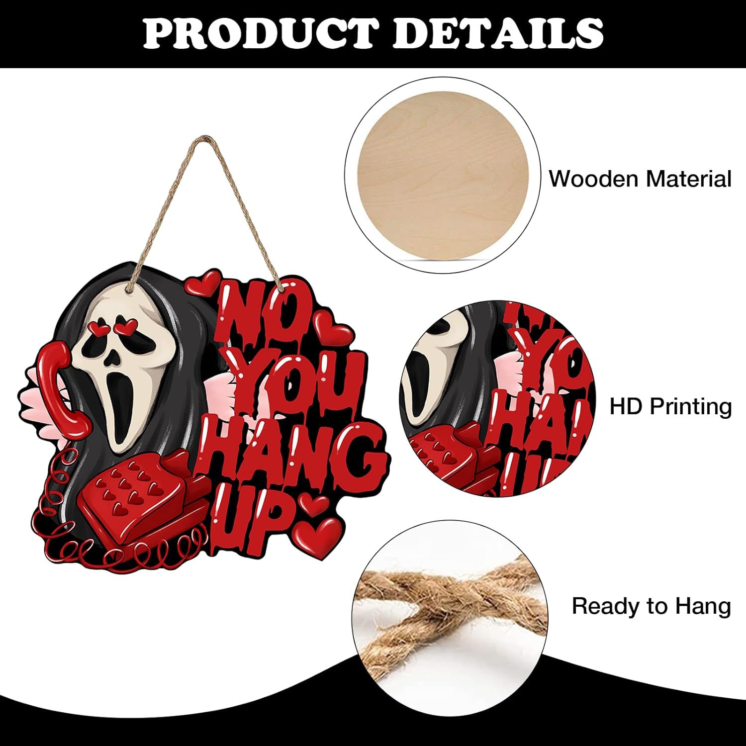Bolisom Halloween Horror Grim Reaper Door Sign