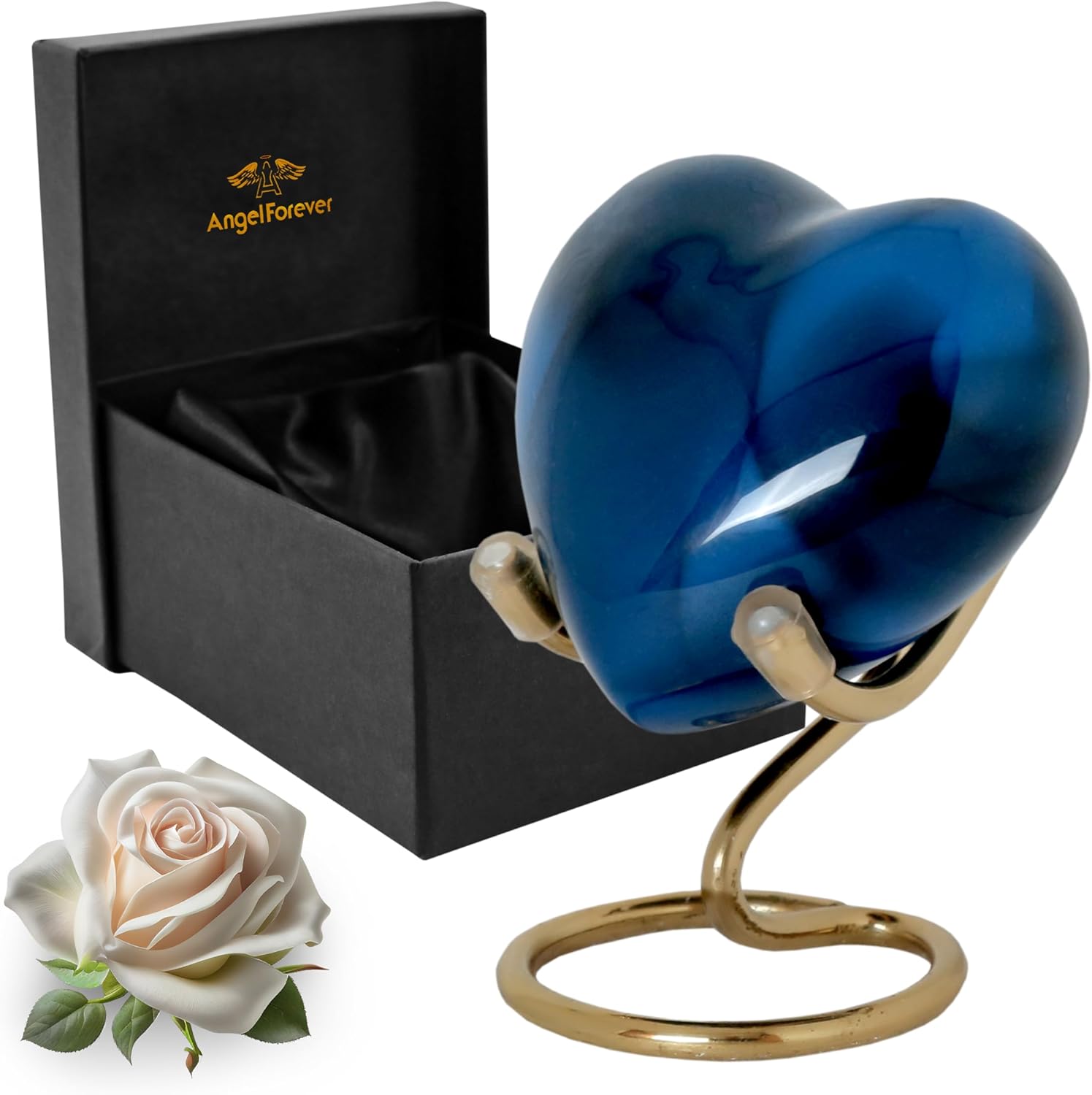 Heart Urn for Human Ashes - Mini Keepsake Cremation Urn
