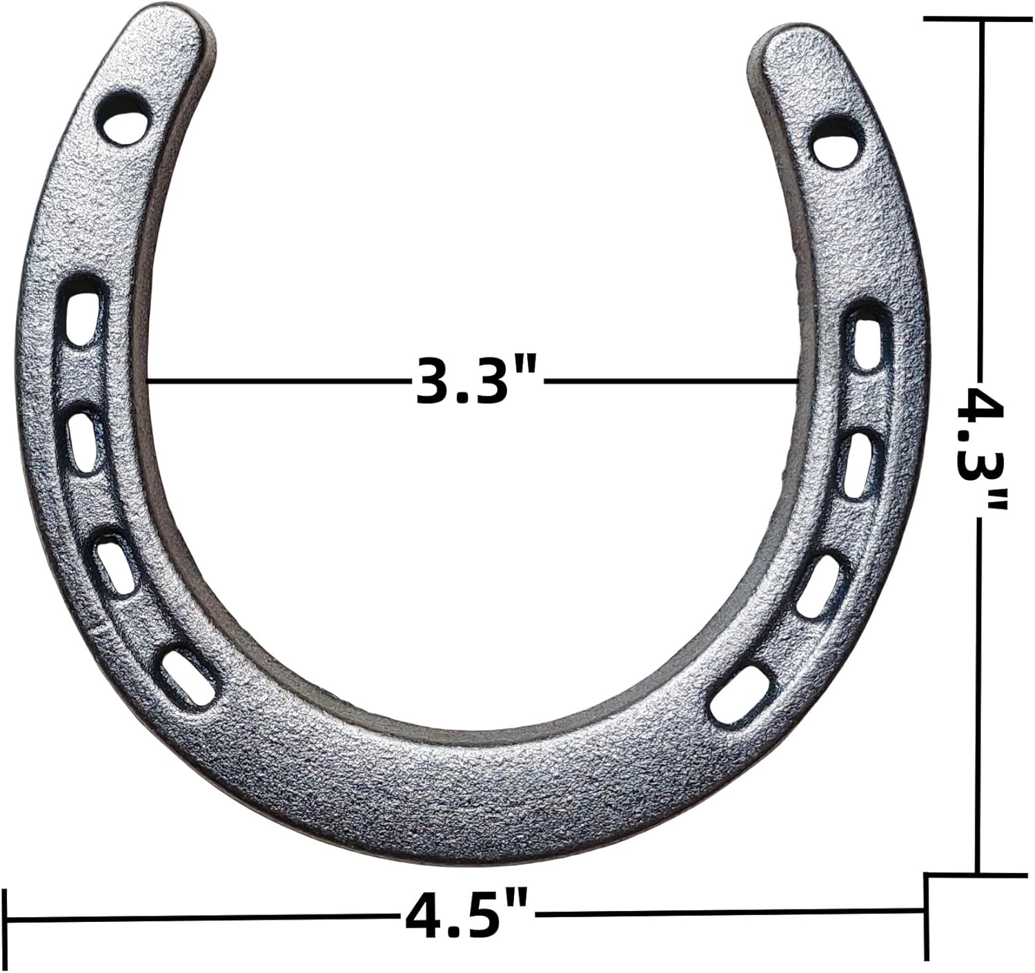 Desyeryamimi 12 Piece Cast Iron Horse Shoes Wall Decor