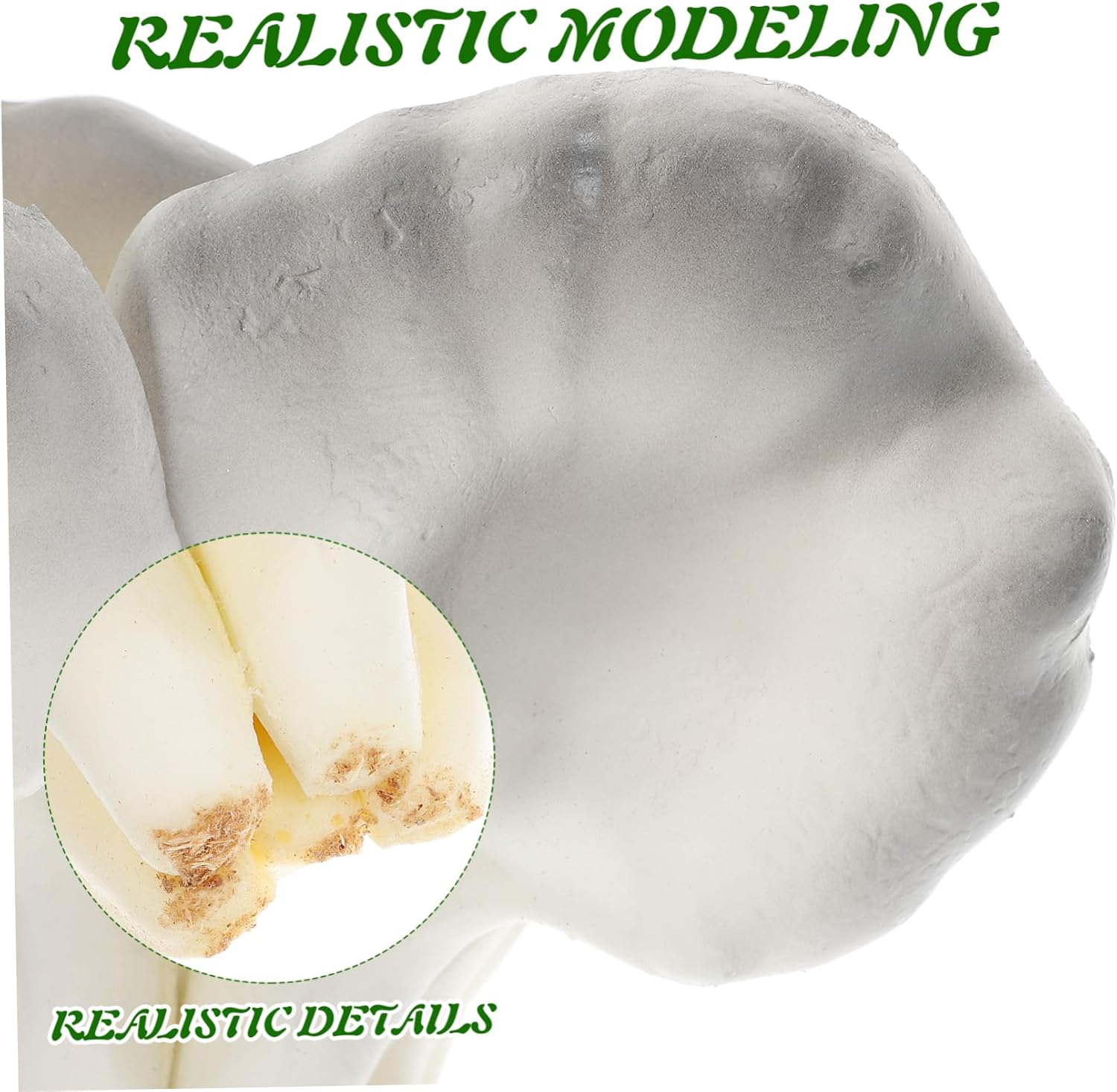PRETYZOOM Realistic Oyster Mushroom Decor Model