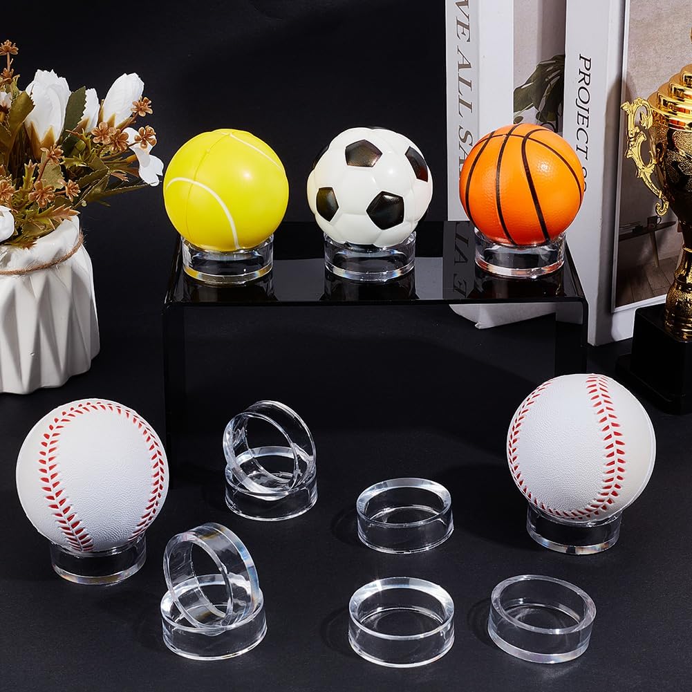 GORGECRAFT 12Pcs Clear Acrylic Risers Display Stands