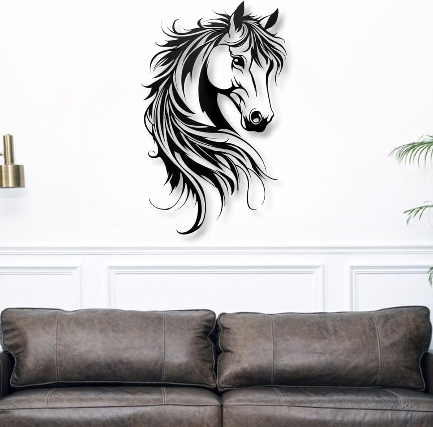 Huefoam Horse Metal Wall Art Decor Sculpture