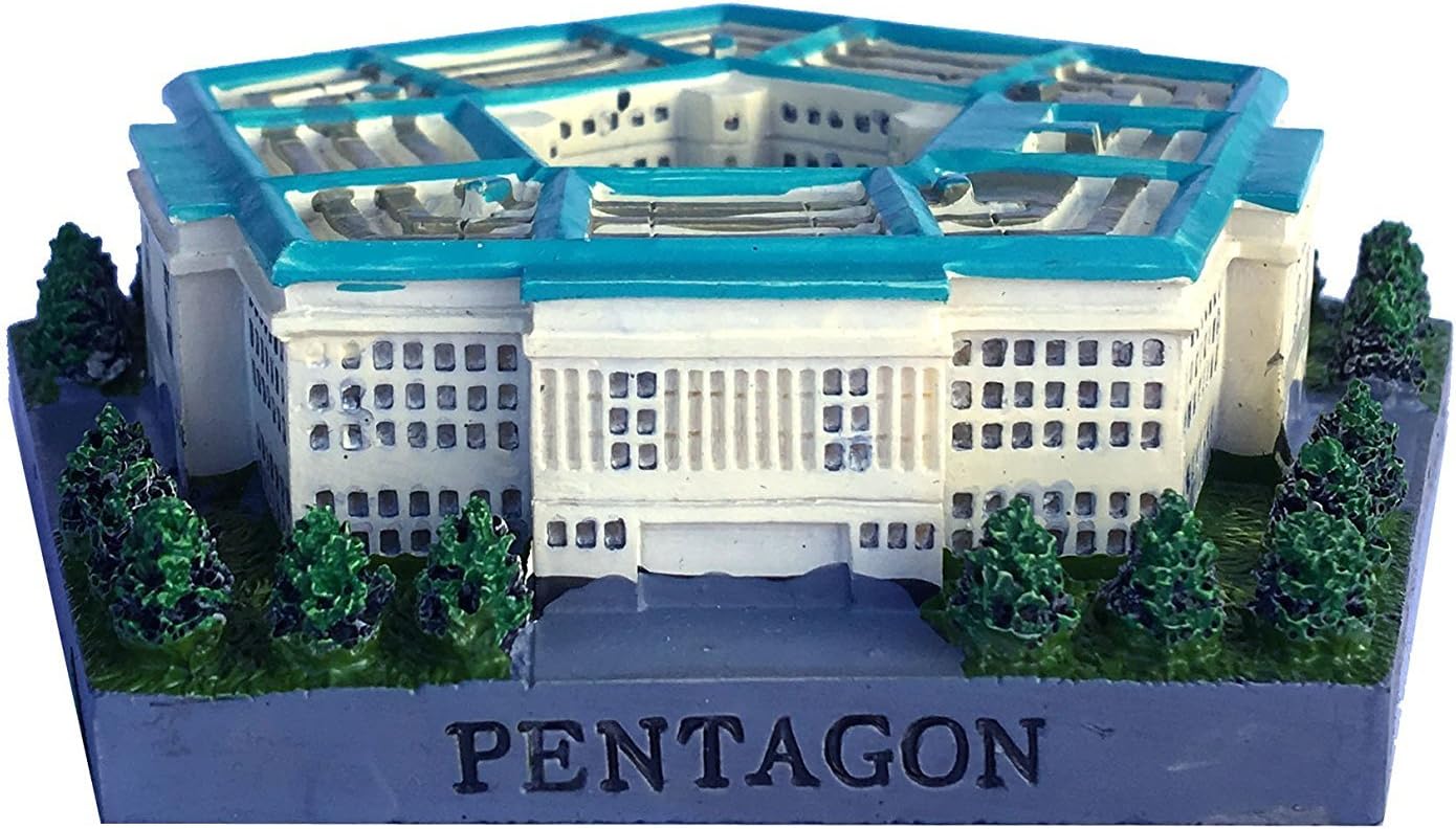 Washington DC Pentagon Mini Statue 4 Inch