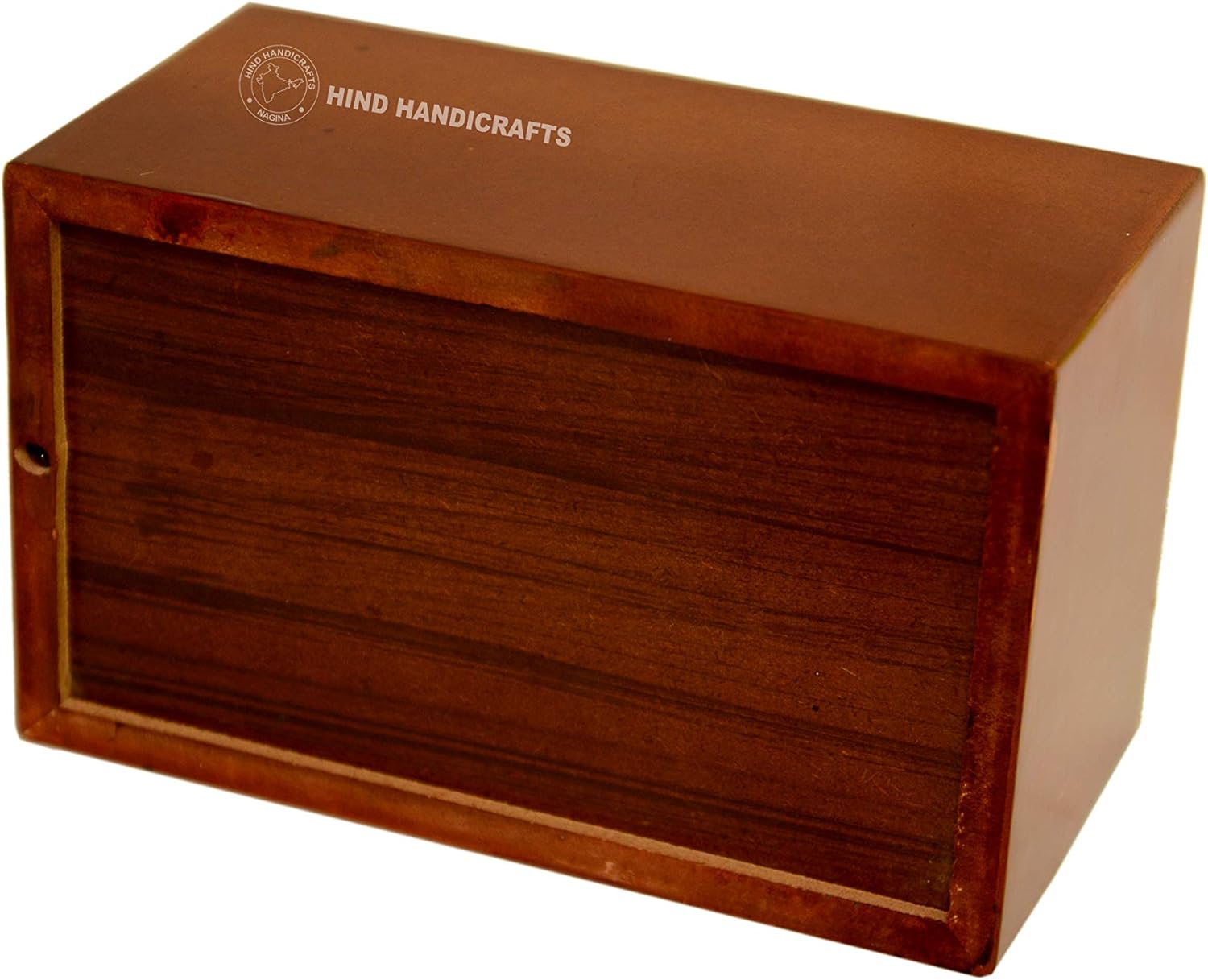 Wooden Cremation Urn for Adult Ashes - Handcrafted Hardwood with Cross