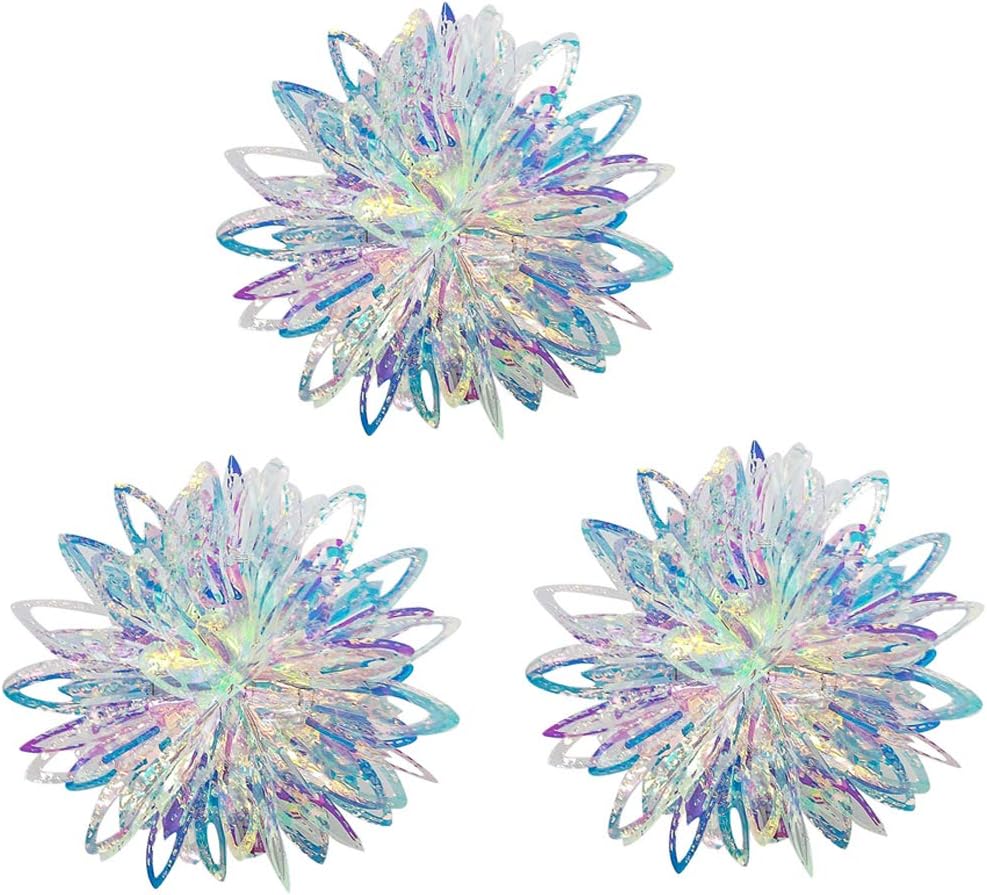 Iridescent Flower Ball Hanging Decor for Parties and Occasions