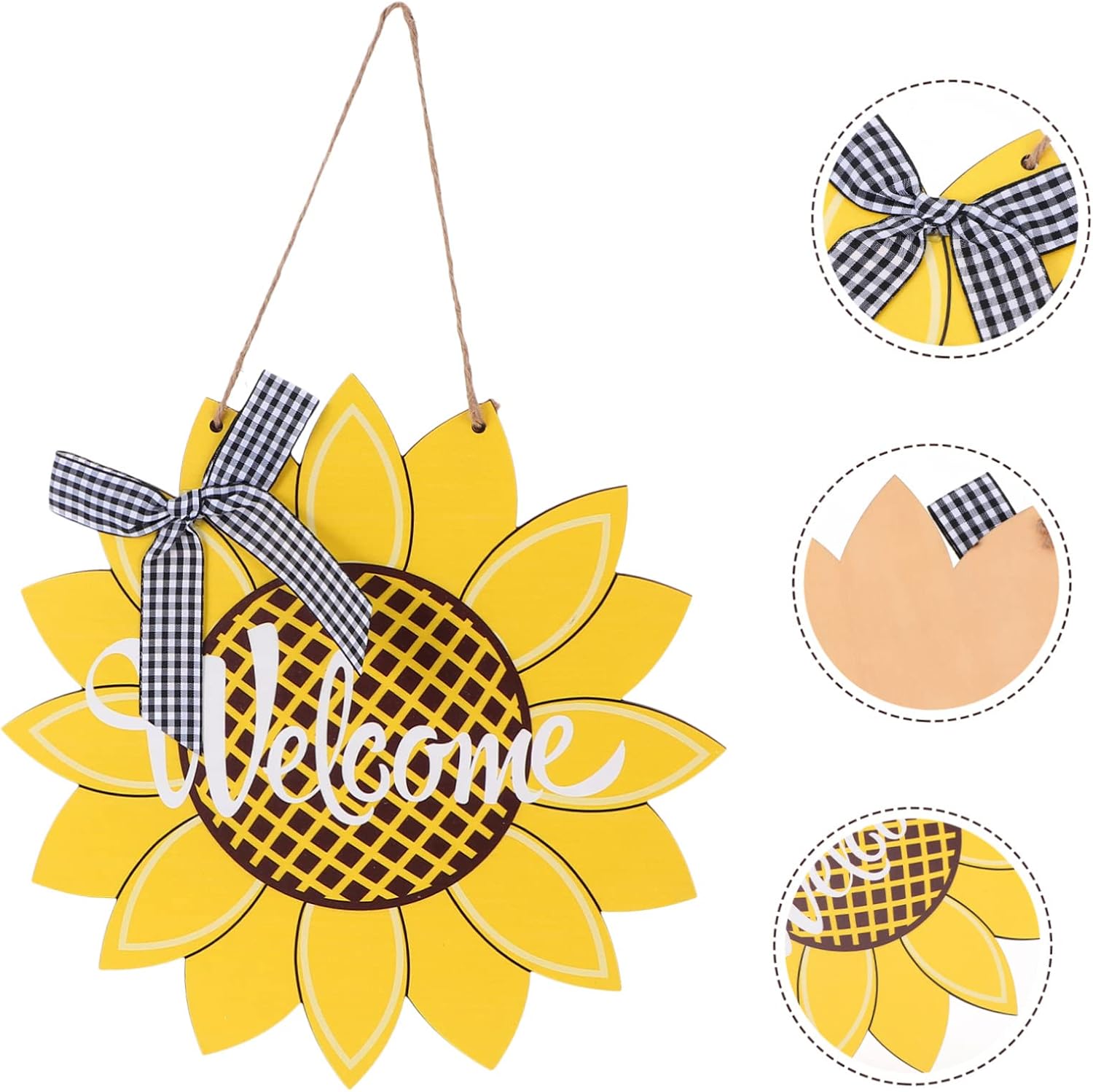 Sunflower Door Welcome Sign Decorative Wall Hanging